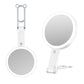 10X Magnifying Foldable Double-sided Makeup Mirror with Light and Adjustable Brightness