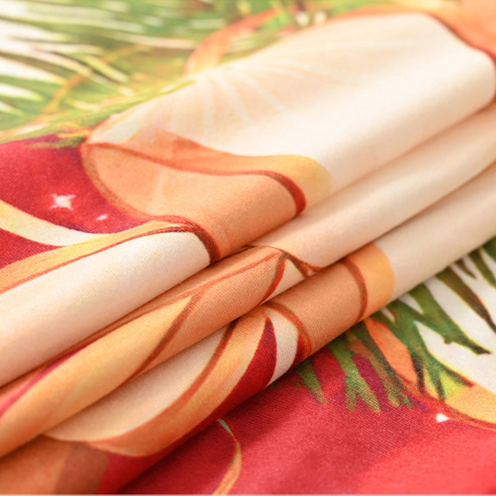4Pcs Christmas Dining Chair Covers Stretch Washable Spandex Slipcovers for Holiday Decoration