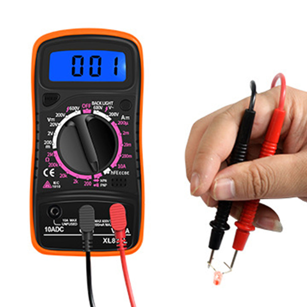 Digital Multimeter DC AC Voltmeter and Ohm Volt Amp Meter for Voltage Current Resistance
