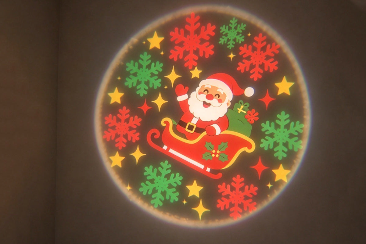USB Christmas Projector Light with 6 Projection Films for Aldults