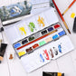 Empty Metal Palette Box Watercolour Travel Palettes