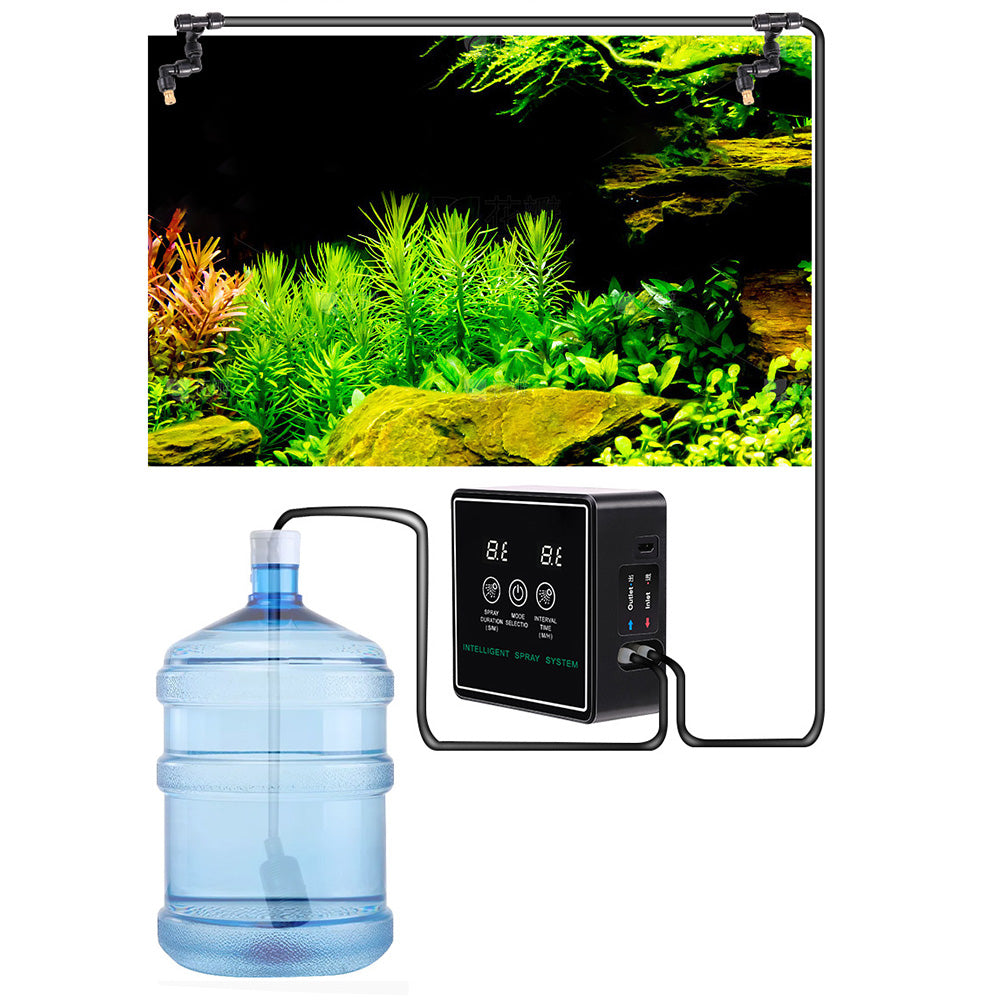 Mist Intelligent Spray Rainforest Fogger Humidifier Sprinkler Kit for Reptile