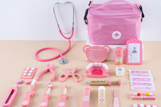 Kids Doctors Set Pretend Medical Playset Educational Toys Dentist Role-Playing Kit