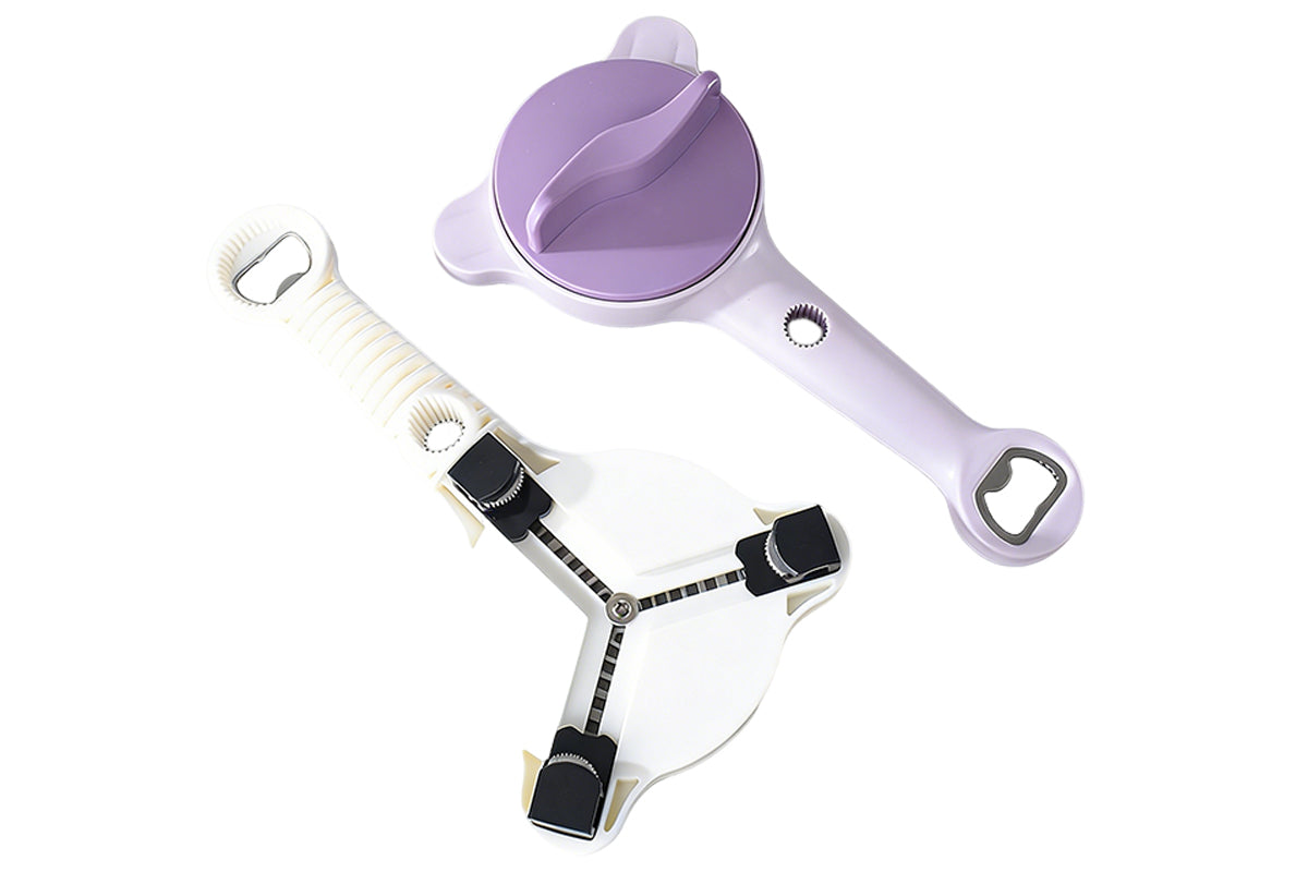 4-in-1 Universal Jar and Bottle Opener Adjustable Cap Opener for Easy Grip