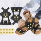 2Pcs 10-Stud  Anti-Slip Crampons Snow Shoe Spikes Grips for Shoes Boots