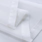 4Pcs White Outdoor Sheer Curtains for Patio Water-Resistant