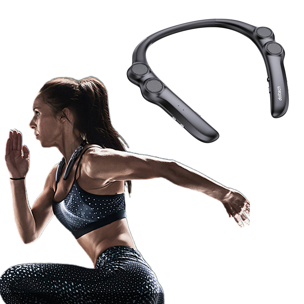 Neckband Bluetooth Speaker Wireless Wearable Speaker with 3D Stereo Sound and Mic