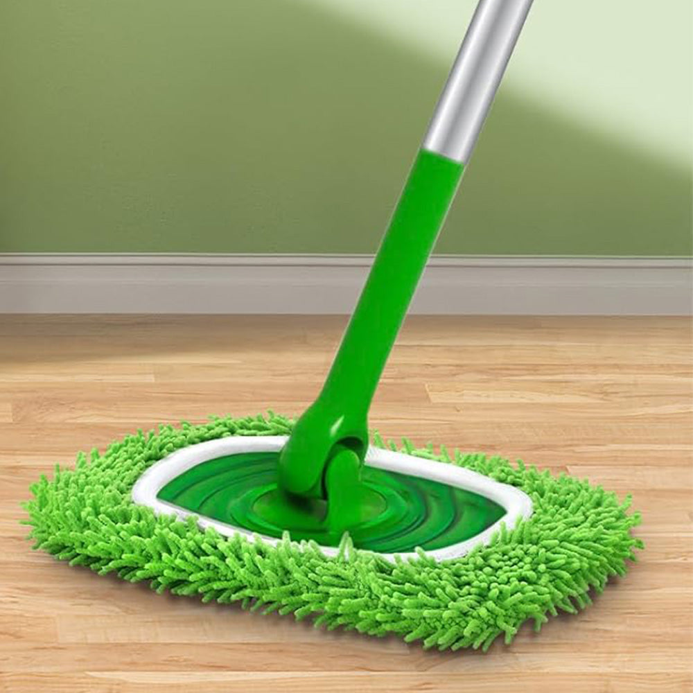 4PCS Reusable Mop Pads Compatible For Swiffer Sweeper Dry Sweeping Cloths And Wet Mopping Cloths