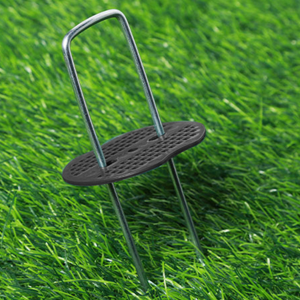 50Pcs 15cm Galvanized U Shaped Stakes for Weed Barrier and Landscape Fabric