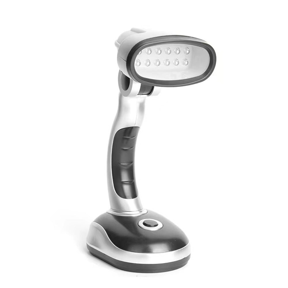 12 Bulb LED Portable Desk Lamp Computer Bedside Table Camping Light