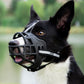 Breathable Rubber Dog Muzzle with Reflective Strap for Walking