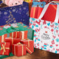 12PCS Christmas Gift Bags Large Reusable Christmas Tote Bags For New Year Party Supplies