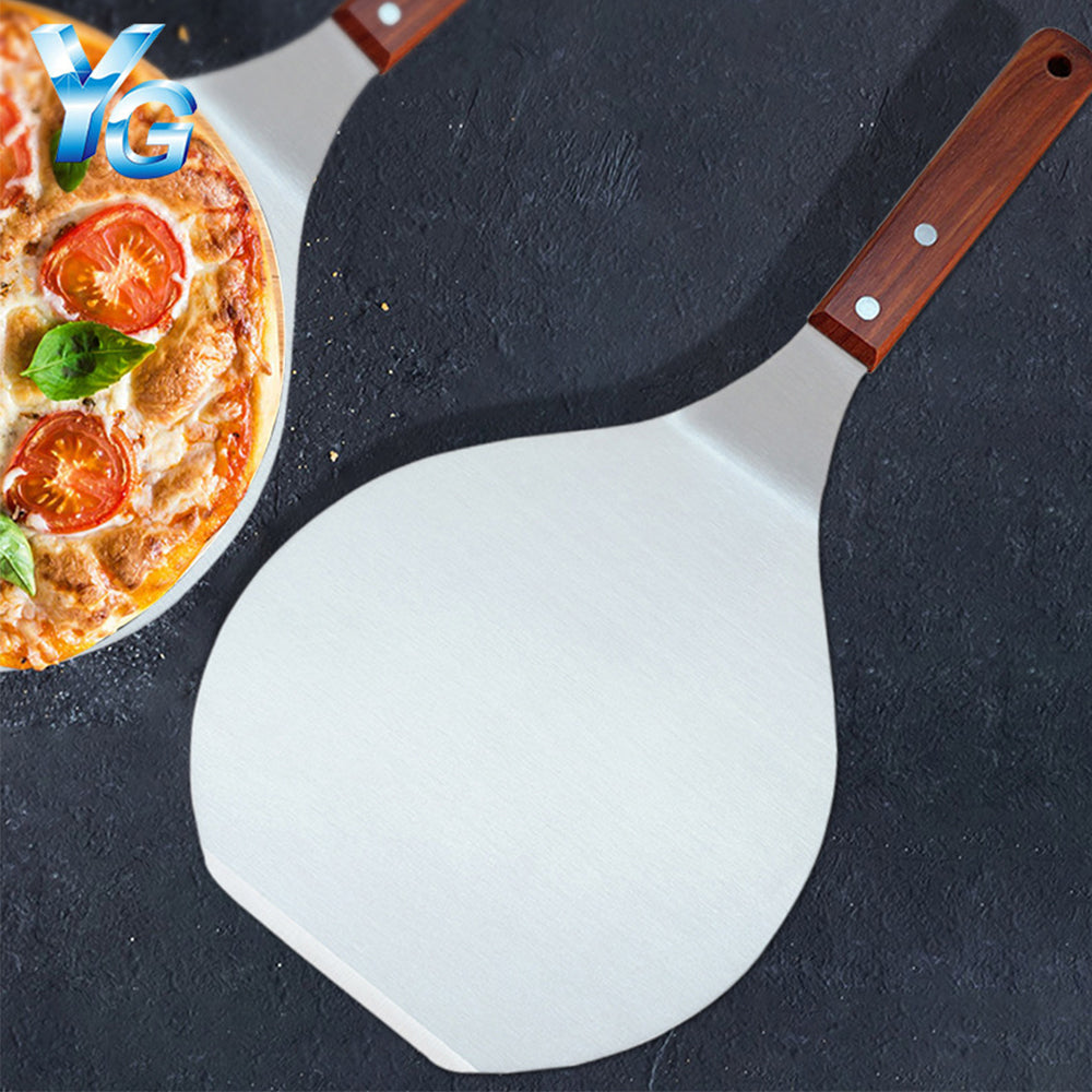 Pizza Shovel Spatula Peel Cake Stainless Steel Lifter Paddle Pancake Baking Tray