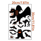 18 Sheets Halloween Window Sticker Window Static Cling Decal Bat Spider Decoration