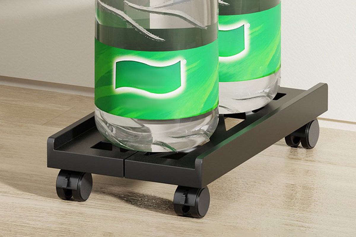 Computer Stand Adjustable with Wheels Mobile PC Case Holder Universal for Home