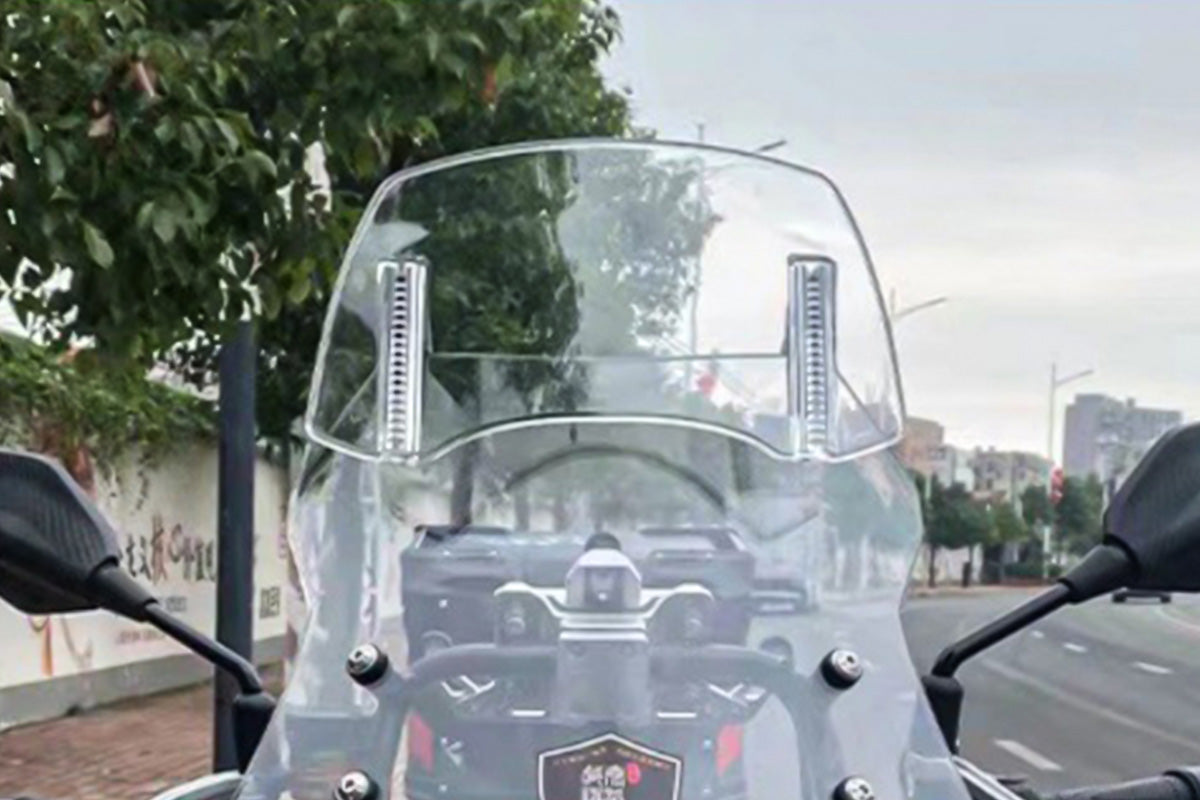 Universal Motorcycle Windshield Extension Adjustable Clip On Windscreen Deflector