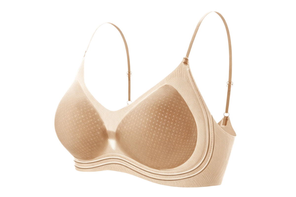 2 X Seamless Non Wired Bra Lightweight Breathable Push Up Bra