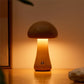 Wooden Mushroom Rechargeable Battery Operated Lamp with Stepless Dimming