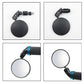 Handlebar Bike Mirrors Adjustable Bicycle Rearview Mirror for Mountain Road Bikes