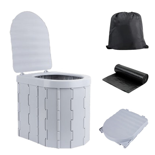 Portable Camping Folding Toilet for Adults with Lid