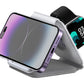3 in 1 Foldable Wireless Charging Base for iPhone 16 15 14 13 12 Pro Max Plus Apple Watch and AirPods