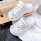 Set of Vintage Butterfly Flower Pearl Chain Decoration for Croc Shoes