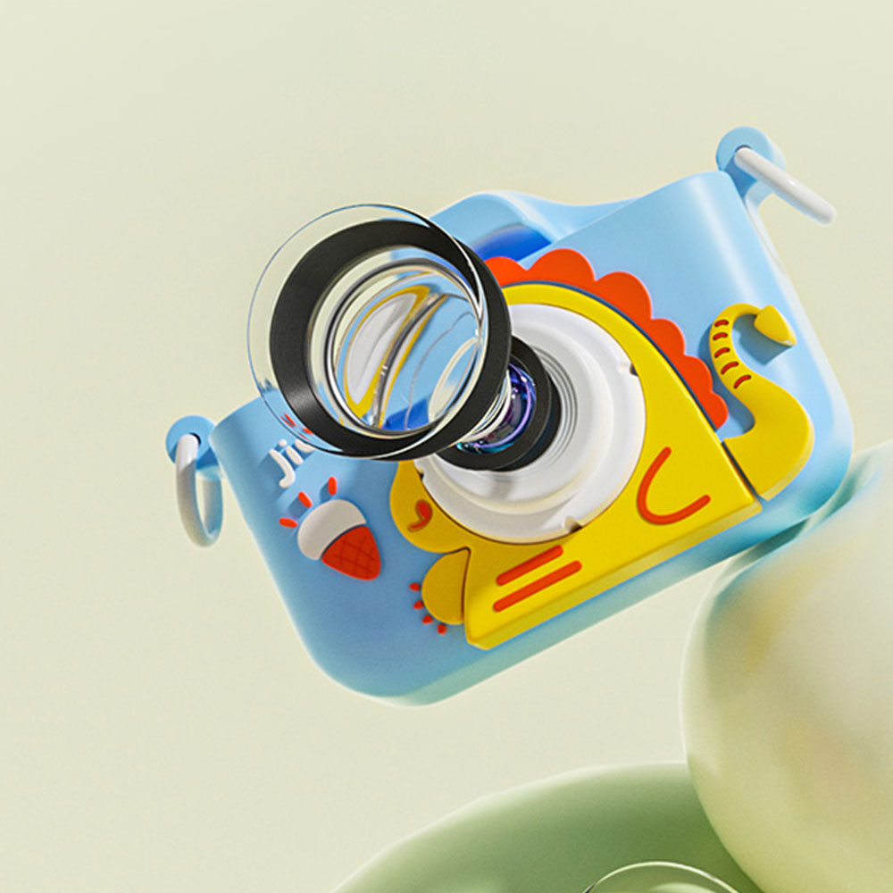 Dinosaur Kids Camera With 64GB SD Card Selfie Camera Digital Camera For Kids