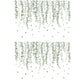 2Pcs Green  Plant Leaves Wall Sticker Self-adhesive Home Decor