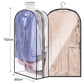 All Clear Garment Bags Hanging Clothes Waterproof for Suit Shirts Coats Dresses