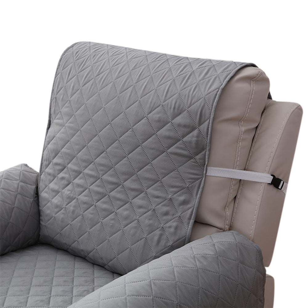 Recliner Chair Slipcover Water Resistant Couch Cover Furniture Protector with Elastic Straps