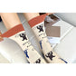4 Pairs Women Novelty Crew Socks