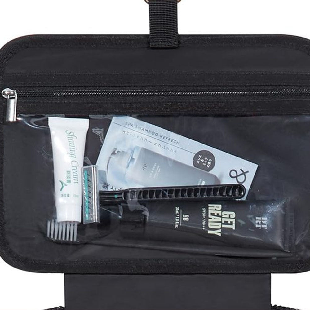 2Pcs Travel Toiletry Bag Jewelry Organizer Hanging Makeup Bag Trolley Belt