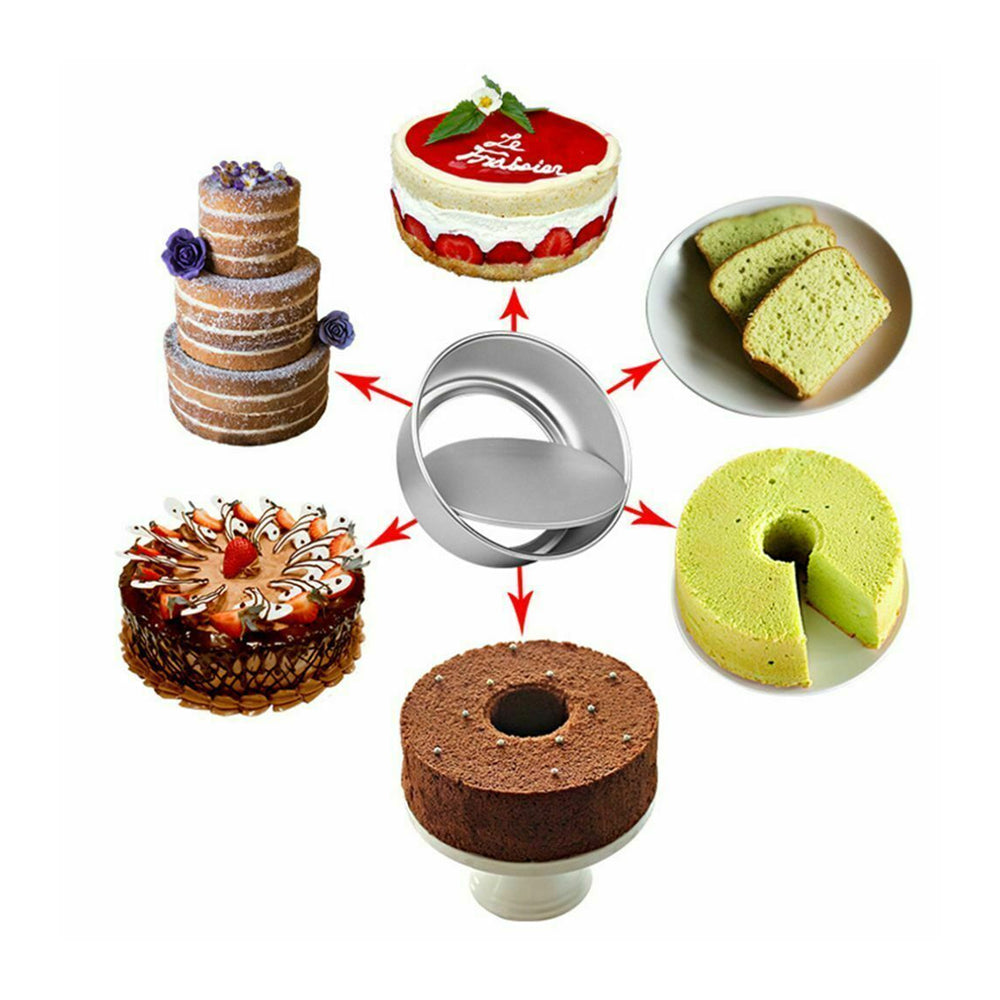 6/8 Inch Aluminium Alloy Cheesecake Pan with Removable Bottom