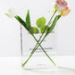 Plastic Clear Book Vase for Flowers Bookshelf Vase Decoration-Clear