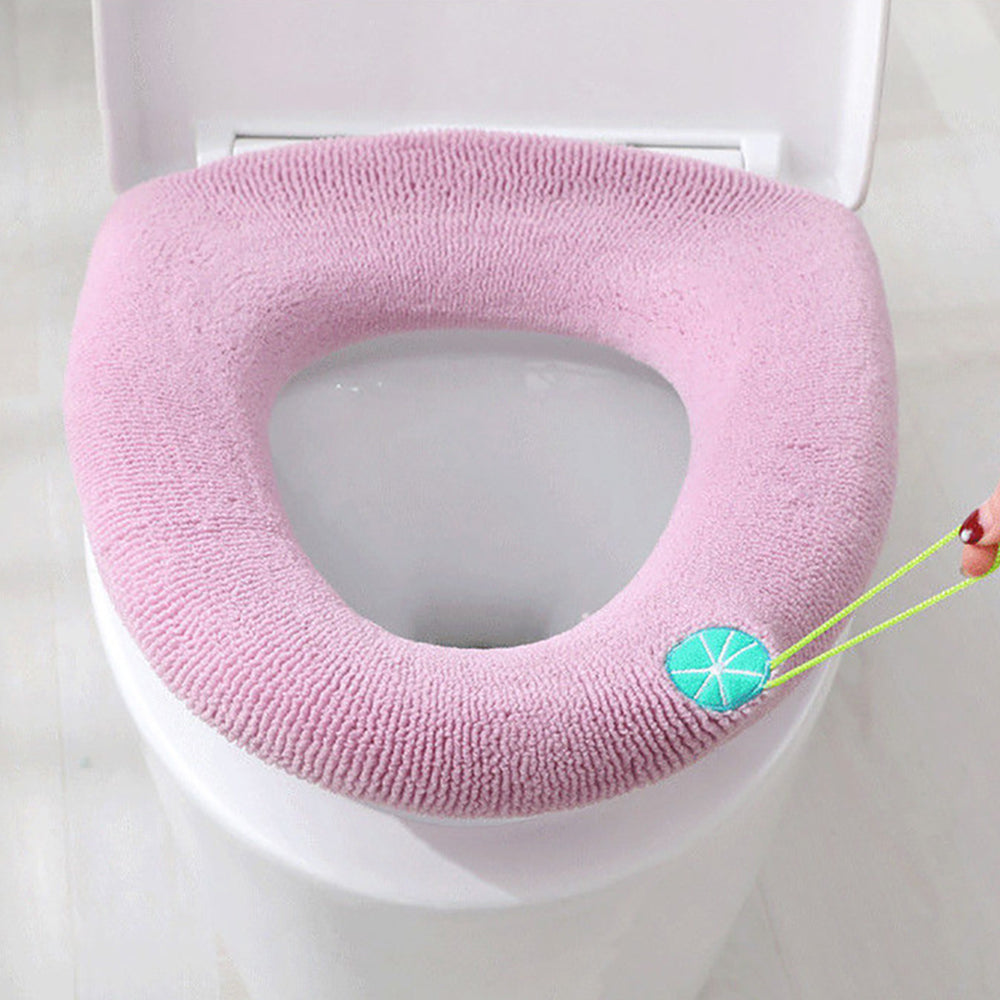 4PCS Winter Warm Soft Washable Toilet Seat Closestool  Cover Pad