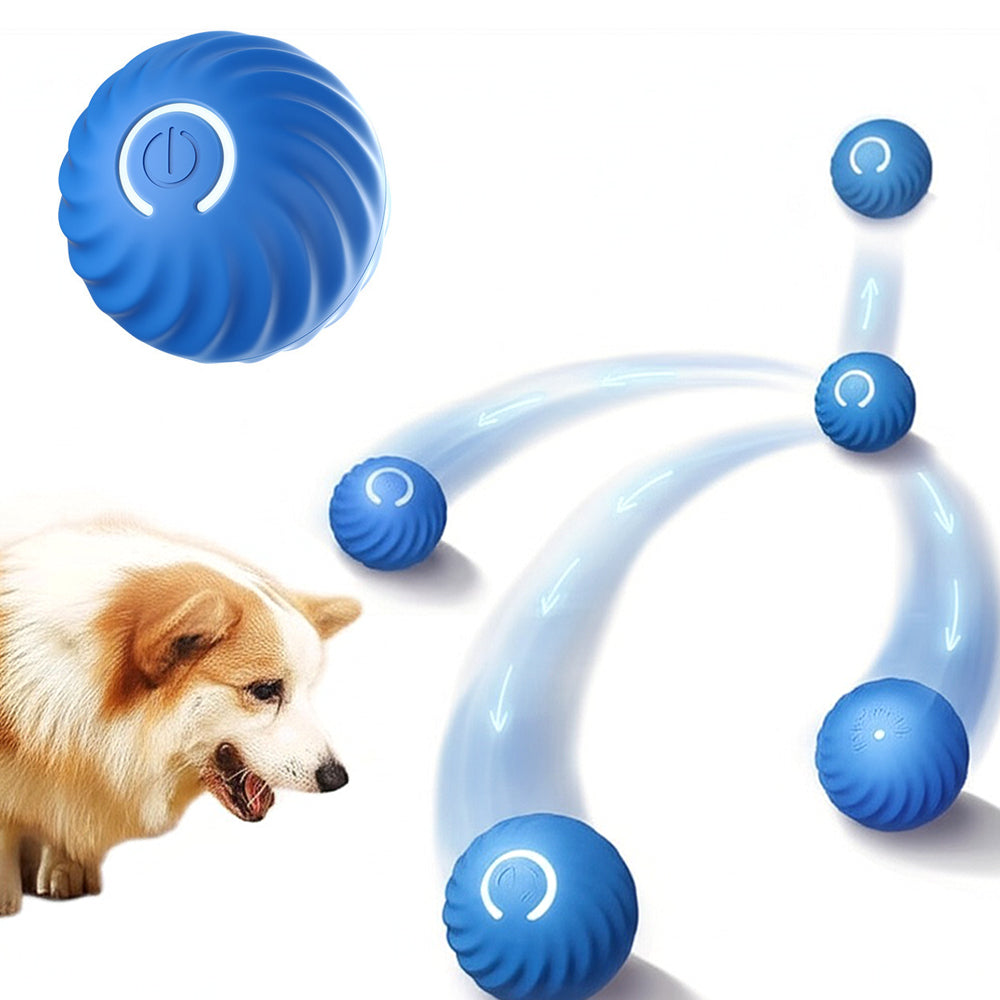 Interactive 56mm Smart Dog Toy Ball Automatic Moving USB Rechargeable Pet Ball