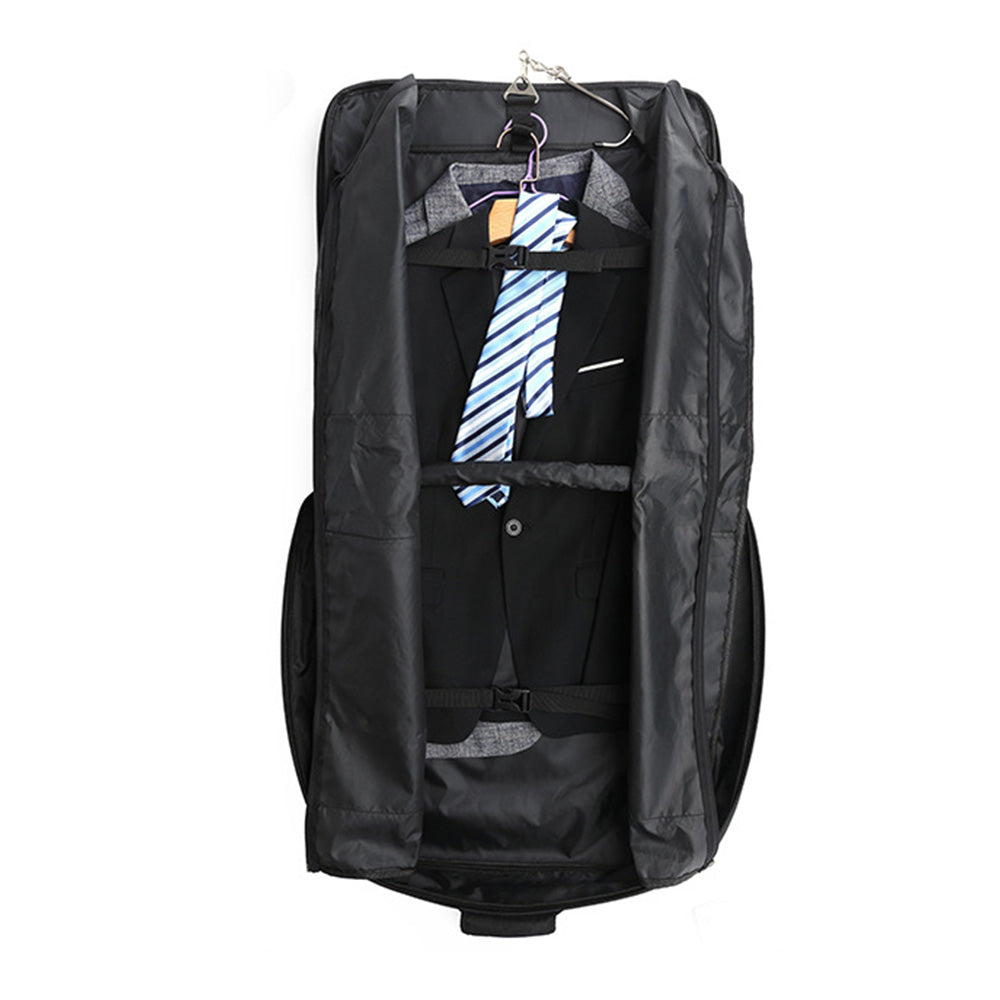 Water-resistant Foldable Garment Bag for Travel with Hanger Detachable Shoulder Strap