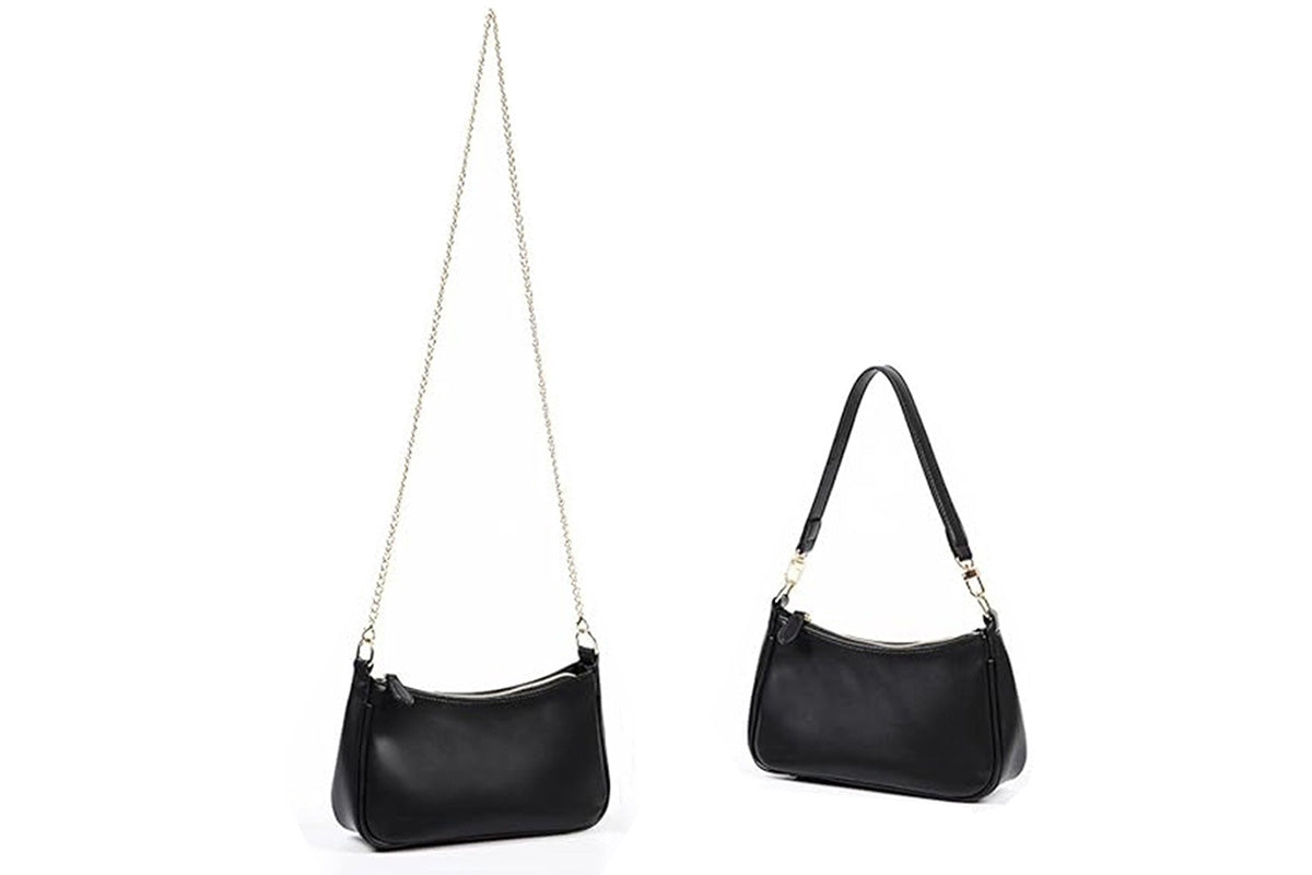 Shoulder Bag With Both Chain And Strap Design Underarm Purse Handbag For Women