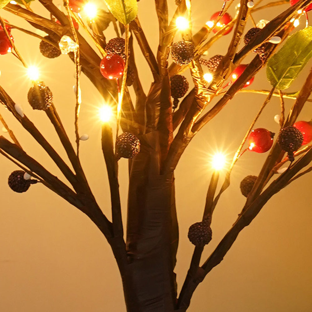 Tabletop Tree Light 24 LED Lighted Tree Decorated Lights Artificial Branch Tree Lamp