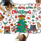 Kids Christmas Table Cloth Decoration Kids DIY Coloring Xmas Tablecloth