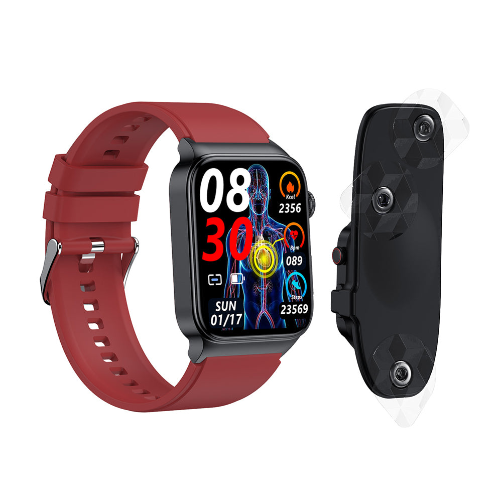 Multifunctional Waterproof Smart Watch with ECG  PGG Stand with Belt and Chest Sticker