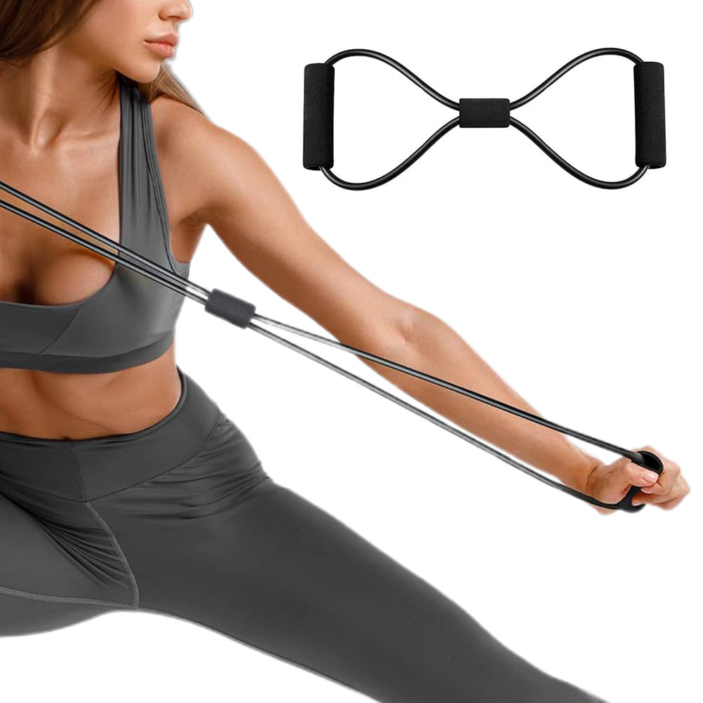 11Pcs Resistance Band Set Yoga Pilates Abs Exercise Fitness Tube Workout Bands