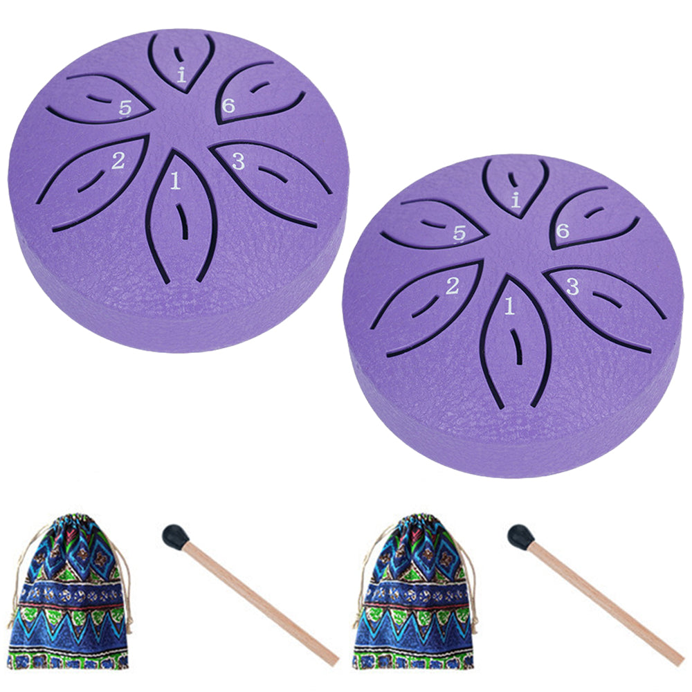 2Pcs Steel Tongue Drum Rain Chime Handpan Drum
