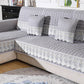 Lace Trim Sectional Couch Cover