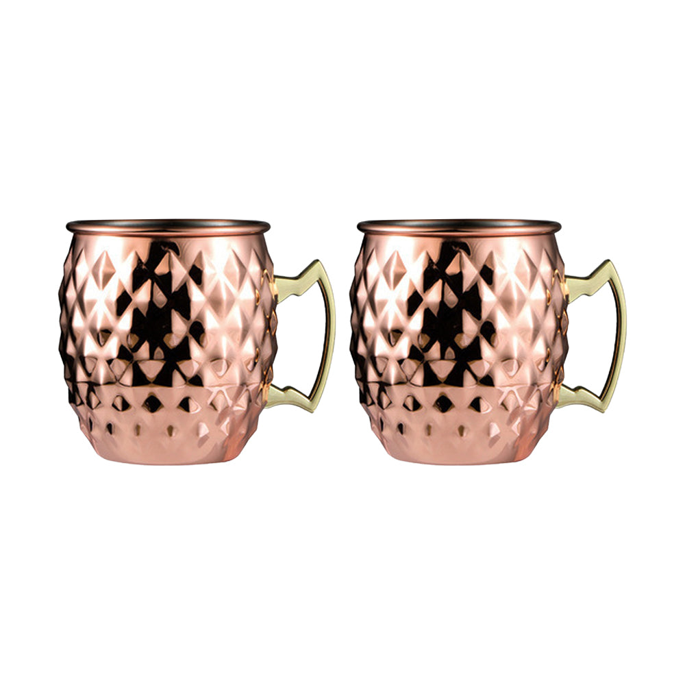 2Pcs Moscow Mule Stainless Steel Mug