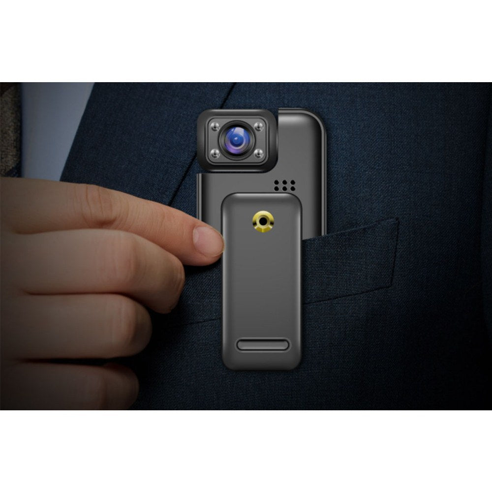 Mini Body Cam with 180° Rotating Lens and and Video Recording and 32 GB Card