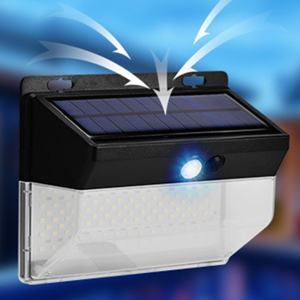2Pcs 260 LED Solar Power Motion Sensor Outdoor Security Wall Light