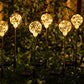 2Pcs Solar Globe Light Water-resistant Outdoor Stake Light