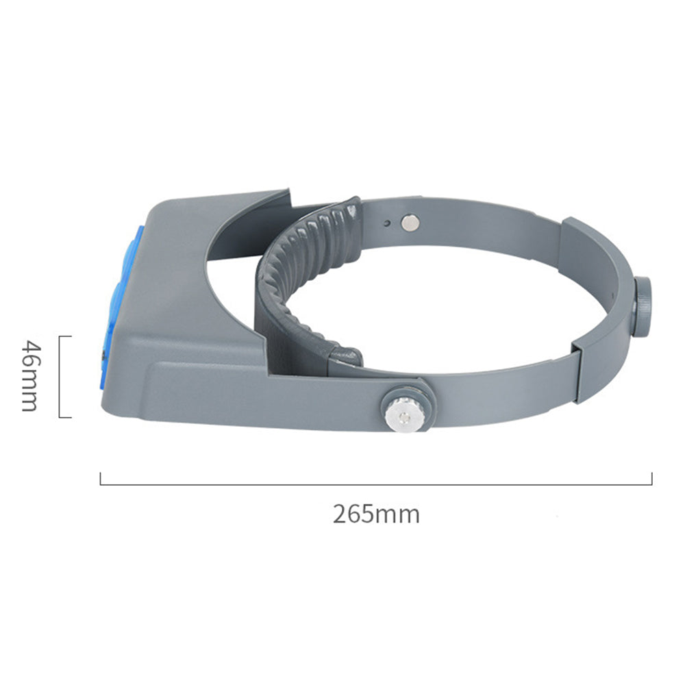 2Pcs Head Wearing Magnifying Glass Optical Head Band with 4 Lens Eye Loupe