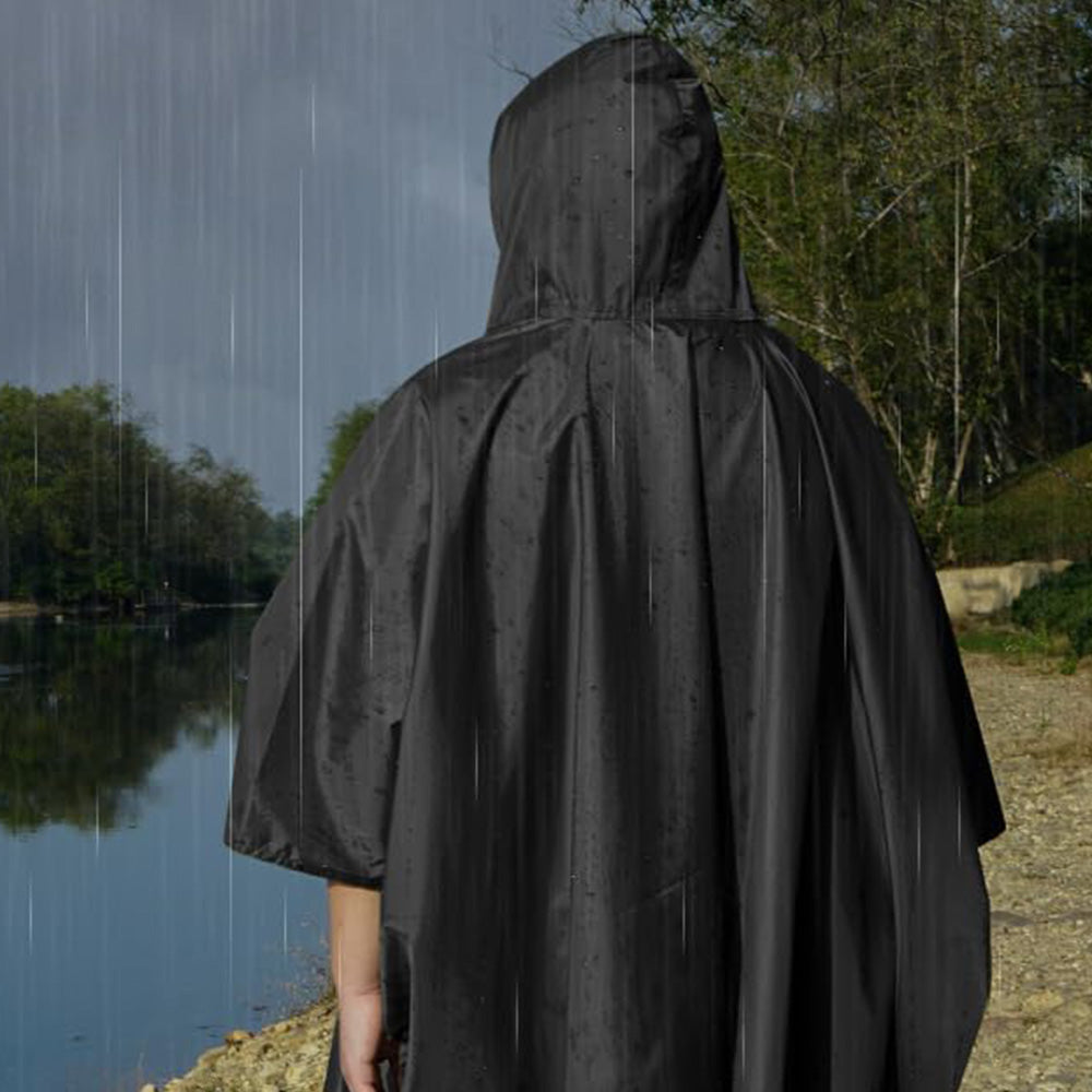 3 in 1 Portable Rain Poncho Waterproof Lightweight Emergency Raincoat with Pocket